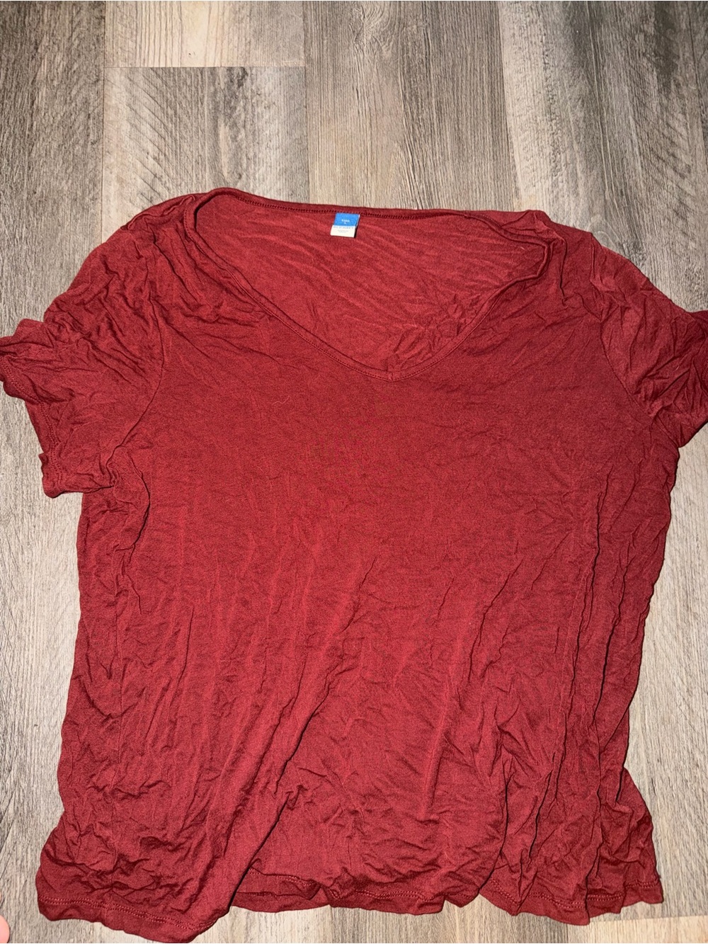Old Navy Women's V-Neck Short Sleeve Top - Red